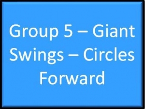 Uneven Bars: Group 5 Giant Swings - Circles Forward